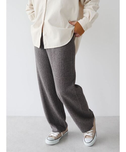 CRAFT STANDARD BOUTIQUE（クラフトスタンダードブティック）の「リンクス編みニットパンツ（その他パンツ・レディース・ブラック/ブラウン/アイボリー・FREE）」の20枚目の写真