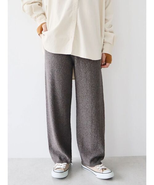 CRAFT STANDARD BOUTIQUE（クラフトスタンダードブティック）の「リンクス編みニットパンツ（その他パンツ・レディース・ブラック/ブラウン/アイボリー・FREE）」の21枚目の写真