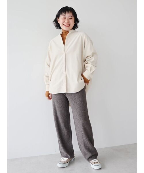 CRAFT STANDARD BOUTIQUE（クラフトスタンダードブティック）の「リンクス編みニットパンツ（その他パンツ・レディース・ブラック/ブラウン/アイボリー・FREE）」の22枚目の写真