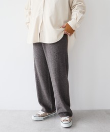 リンクス編みニットパンツ