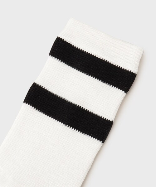 TAKEO KIKUCHI（タケオキクチ）の「【NAPRON】 BORDER HANPU TABI SOX（ソックス/靴下・メンズ・ブラック/グリーン/ブラウン系/レッド系1・00）」の14枚目の写真