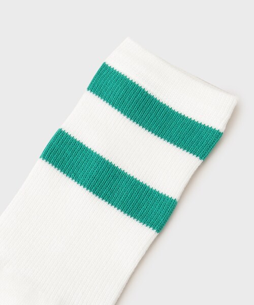 TAKEO KIKUCHI（タケオキクチ）の「【NAPRON】 BORDER HANPU TABI SOX（ソックス/靴下・メンズ・ブラック/グリーン/ブラウン系/レッド系1・00）」の20枚目の写真