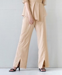 e-zakkamania stores（イーザッカマニアストアーズ）の「センタースリット ジョーゼットパンツ（その他パンツ）」