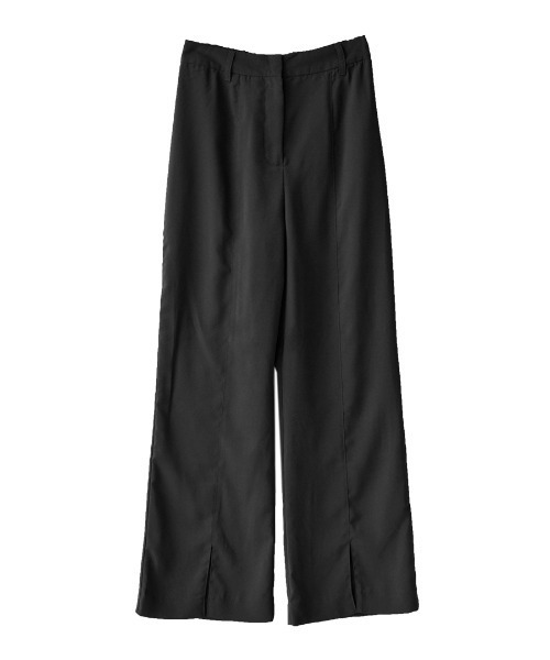 e-zakkamania stores(イーザッカマニアストアーズ)の「センタースリット ジョーゼットパンツ(その他パンツ・レディース・カーキ/ライトベージュ/ブラック・M)」の18枚目の写真