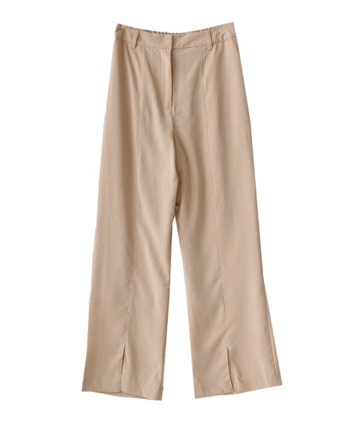 e-zakkamania stores(イーザッカマニアストアーズ)の「センタースリット ジョーゼットパンツ(その他パンツ・レディース・カーキ/ライトベージュ/ブラック・M)」の19枚目の写真