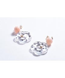 【Astyle】水玉フラワーピアス(MA)