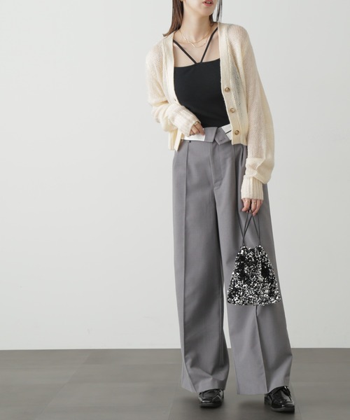 FREE'S MART（フリーズマート）の「◆シアーモヘアライクショート丈カーディガン（カーディガン/ボレロ・レディース・ピンク/ホワイト/ブラック・FREE）」の16枚目の写真