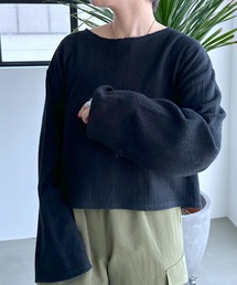 LEPSIM | クロップド長袖プルオーバー 908511(Tシャツ/カットソー)