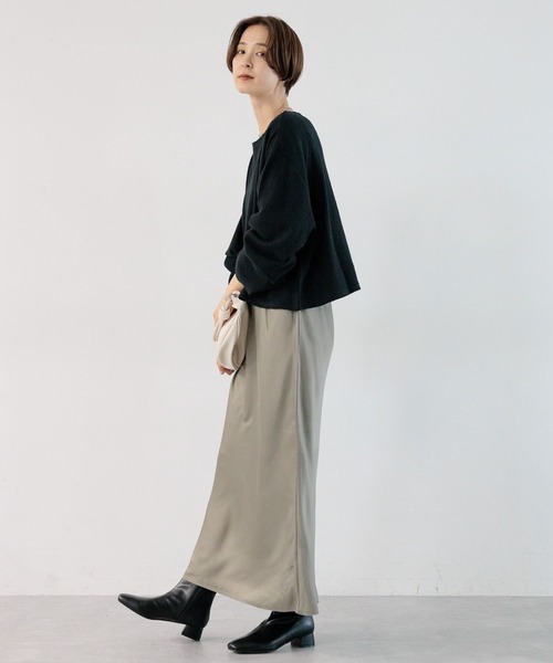 LEPSIM(レプシィム)の「クロップド長袖プルオーバー 908511(Tシャツ/カットソー・レディース・オレンジ/ライトグリーン/ブラック/アイボリー・FREE)」の14枚目の写真