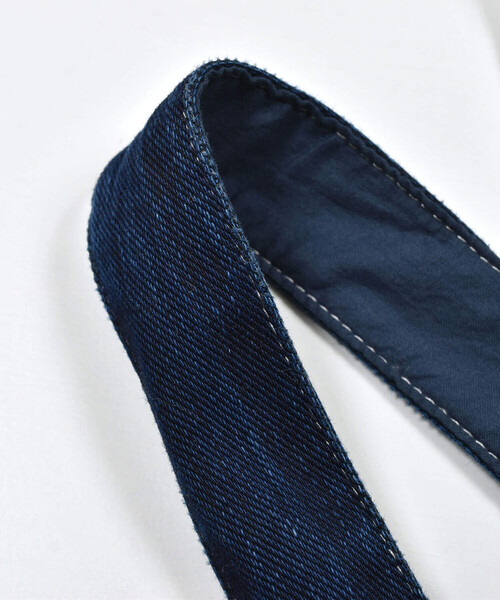 Noeil aime BeBe(ノイユエイムベベ)の「ニットデニムジャンパースカート(80~130cm)(ジャンパースカート・キッズ・ネイビー/ベージュ・110cm/120cm/90cm/100cm/130cm)」の15枚目の写真