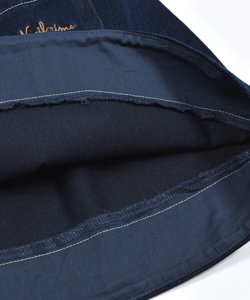 Noeil aime BeBe(ノイユエイムベベ)の「ニットデニムジャンパースカート(80~130cm)(ジャンパースカート・キッズ・ネイビー/ベージュ・110cm/120cm/90cm/100cm/130cm)」の20枚目の写真