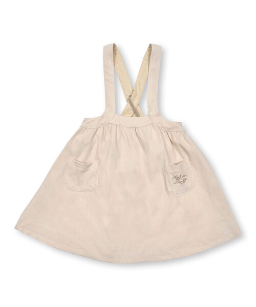 Noeil aime BeBe(ノイユエイムベベ)の「ニットデニムジャンパースカート(80~130cm)(ジャンパースカート・キッズ・ネイビー/ベージュ・110cm/120cm/90cm/100cm/130cm)」の21枚目の写真