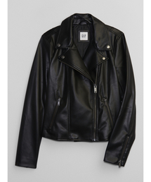 GAP（ギャップ）の「フェイクレザー ライダースジャケット