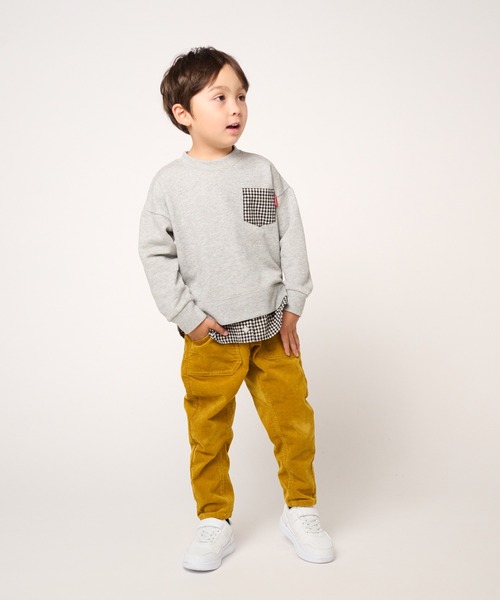 Moujonjon(ムージョンジョン)の「コーデュロイテーパードパンツ(その他パンツ・キッズ・ネイビー/マスタード・90/100/140/110/120/130)」の16枚目の写真