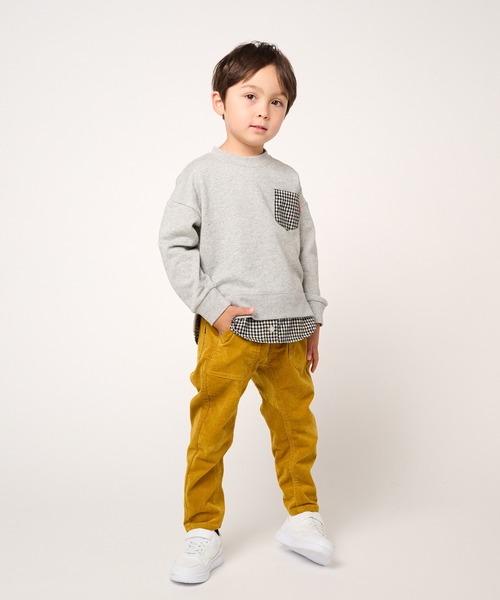 Moujonjon(ムージョンジョン)の「コーデュロイテーパードパンツ(その他パンツ・キッズ・ネイビー/マスタード・90/100/140/110/120/130)」の15枚目の写真