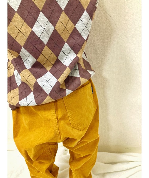 Moujonjon(ムージョンジョン)の「コーデュロイテーパードパンツ(その他パンツ・キッズ・ネイビー/マスタード・90/100/140/110/120/130)」の8枚目の写真
