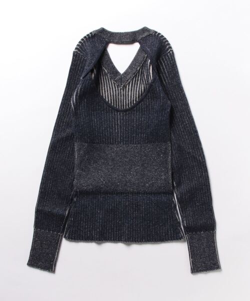 ニット セーター ANNA SUI NYC ミックスニットバックオープンプルオーバー レディース ANNA SUI NYC（アナ スイ エヌ ワイ シー）の「ANNA SUI NYC