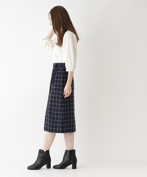 index(インデックス)の「◆異素材ボリュームスリーブトップス/シアー【洗濯機洗い可】(Tシャツ/カットソー・レディース・オフホワイト/ライトグレー/ライトグリーン/チャコールグレー/ブラック・42/38/40/36)」の9枚目の写真