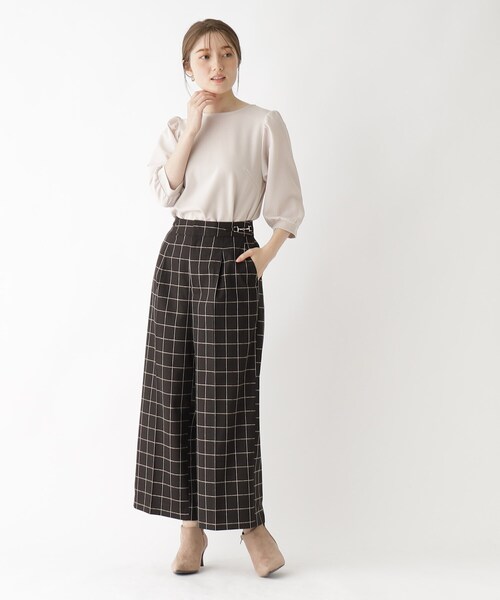 index(インデックス)の「◆異素材ボリュームスリーブトップス/シアー【洗濯機洗い可】(Tシャツ/カットソー・レディース・オフホワイト/ライトグレー/ライトグリーン/チャコールグレー/ブラック・42/38/40/36)」の14枚目の写真