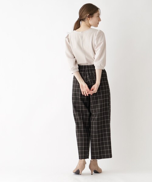 index(インデックス)の「◆異素材ボリュームスリーブトップス/シアー【洗濯機洗い可】(Tシャツ/カットソー・レディース・オフホワイト/ライトグレー/ライトグリーン/チャコールグレー/ブラック・42/38/40/36)」の17枚目の写真