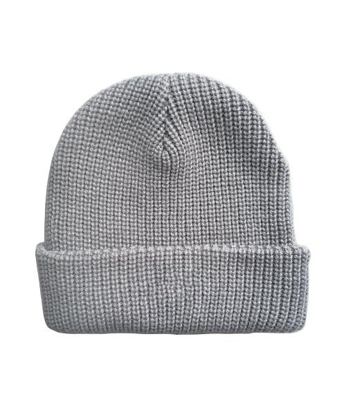 X-girl Stages(エックスガールステージス)の「BASIC KNIT CAP(ニットキャップ/ビーニー・キッズ・アッシュ・ONE SIZE)」の3枚目の写真