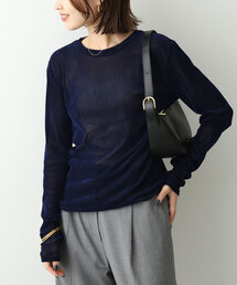 SLOBE IENA | シアーフロッキークルーネックロンTEE(Tシャツ/カットソー)