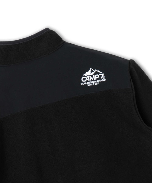 CAMP7（キャンプセブン）の「【CAMP7】「EAZYP」スタンドフリースジャケット（ブルゾン・キッズ・ブラック/グリーン・110/120/150/160/140/130）」の18枚目の写真