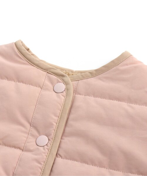 apres les cours（アプレレクール）の「【WEB限定・2way】リバーシブルアウター（ダウンジャケット/コート・キッズ・ベージュ/ピンク/ブラック・110/80/130/140/90/100/120）」の21枚目の写真