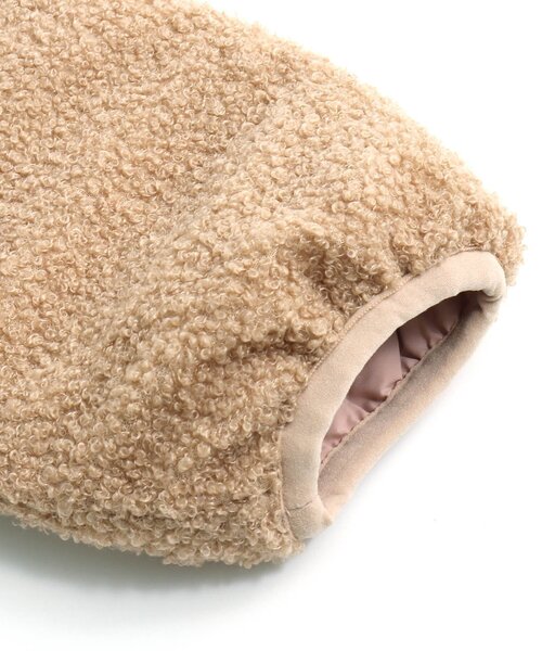 apres les cours（アプレレクール）の「【WEB限定・2way】リバーシブルアウター（ダウンジャケット/コート・キッズ・ベージュ/ピンク/ブラック・110/80/130/140/90/100/120）」の14枚目の写真