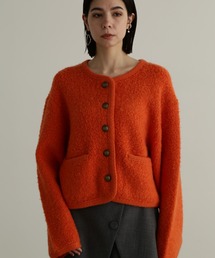 JILL STUART | ◆コンパクトソフトブークレニットジャケット(カーディガン/ボレロ)