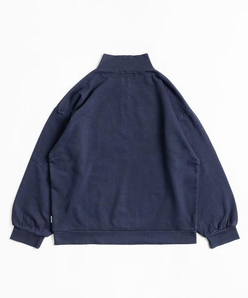 MUHET（ミュエータ）の「ハーフジップピグメントスウェット（スウェット・レディース・ブラック/ダークグリーン/ネイビー/ブラウン・MEDIUM/X-LARGE）」の12枚目の写真