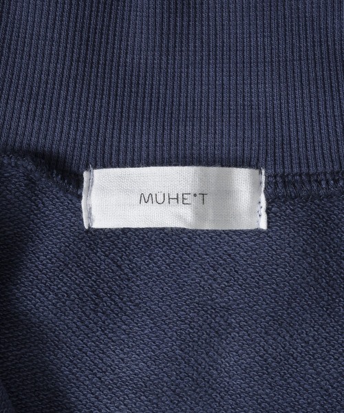 MUHET（ミュエータ）の「ハーフジップピグメントスウェット（スウェット・レディース・ブラック/ダークグリーン/ネイビー/ブラウン・MEDIUM/X-LARGE）」の18枚目の写真