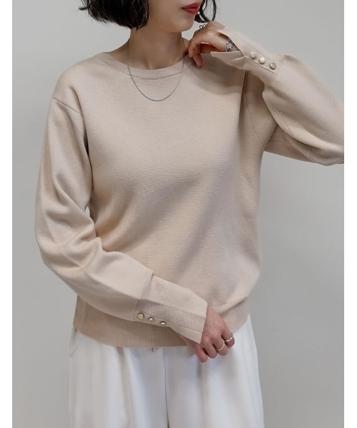 【美品】ドゥロワー ★ミラノリブ ニット カシミヤ混 ボートネック 袖タグ 美品】ドゥロワー ☆ミラノリブ ニット カシミヤ混 ボートネック 袖タグ