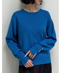 ミラノリブ ニット」に該当するブルー・ネイビー/青色系のファッション