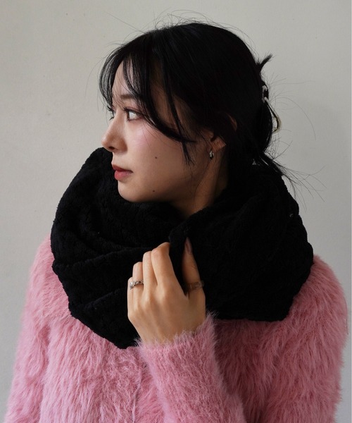 Port（ポート）の「【 Port / ポート 】 フェイクファー スヌード（ネックウォーマー/スヌード・レディース・ブラック/グレー/ブラウン/ベージュ・FREE）」の22枚目の写真