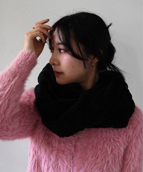 Port（ポート）の「【 Port / ポート 】 フェイクファー スヌード（ネックウォーマー/スヌード・レディース・ブラック/グレー/ブラウン/ベージュ・FREE）」の18枚目の写真