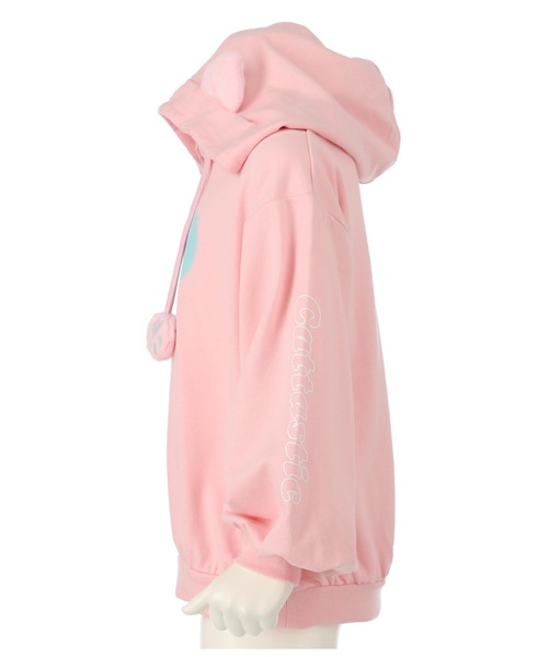 ANAP kids（アナップキッズ）の「2WAYねこ耳ミニ裏毛フーディ（パーカー・キッズ・オフホワイト/ピンク・110cm/100cm/120cm/130cm）」の12枚目の写真