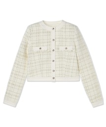 Guess | Clarissa Metallic Tweed Jacket(ノーカラージャケット)