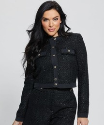 Guess | Clarissa Metallic Tweed Jacket(ノーカラージャケット)