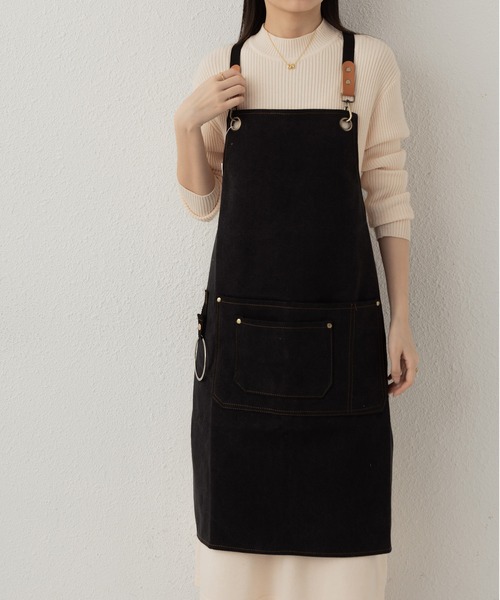 MAISON DE THERESE（メゾン ド テレーズ）の「ツールボックス ワークエプロン 男女兼用（エプロン・レディース・ブラウン/ネイビー/Off White/ブラック/グレー・FREE）」の14枚目の写真