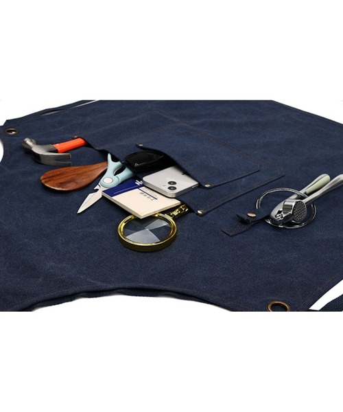 MAISON DE THERESE（メゾン ド テレーズ）の「ツールボックス ワークエプロン 男女兼用（エプロン・レディース・ブラウン/ネイビー/Off White/ブラック/グレー・FREE）」の18枚目の写真