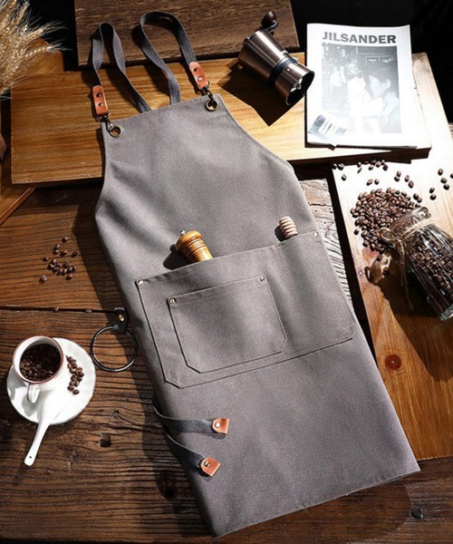 MAISON DE THERESE（メゾン ド テレーズ）の「ツールボックス ワークエプロン 男女兼用（エプロン・レディース・ブラウン/ネイビー/Off White/ブラック/グレー・FREE）」の21枚目の写真