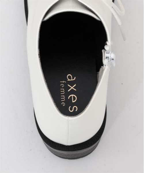 axes femme(アクシーズファム)の「チャイナ風モチーフシューズ(パンプス・レディース・ブラック/ホワイト・MEDIUM/LARGE)」の4枚目の写真