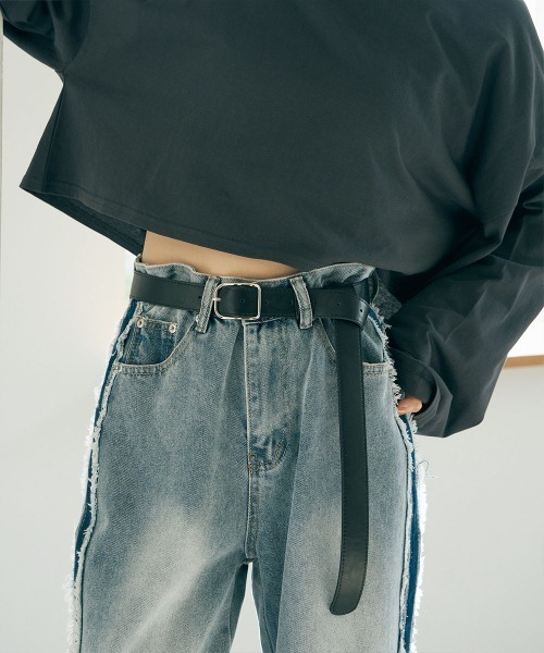 marjour（マージュール）の「SLIM BUCKLE LONG BELT（ベルト・レディース・ブラック/ブラウン・FREE）」の2枚目の写真