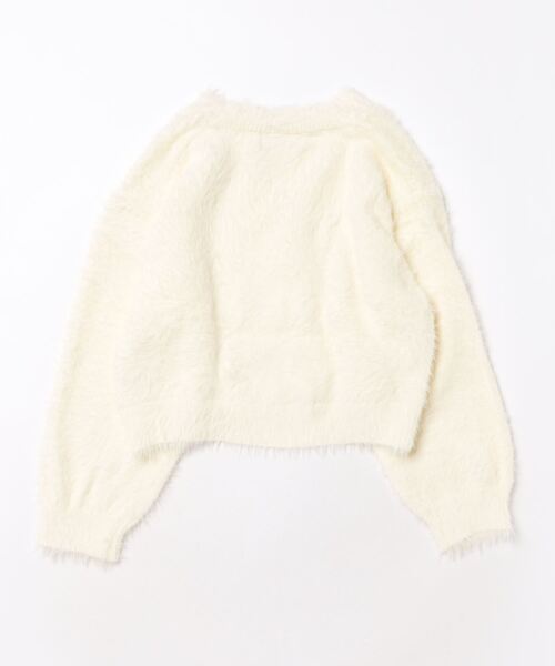 repipi armario(レピピ アルマリオ)の「シャギーショートカーデ(カーディガン/ボレロ・キッズ・ピンク/ブルー/イエロー・SMALL/MEDIUM/LARGE)」の4枚目の写真