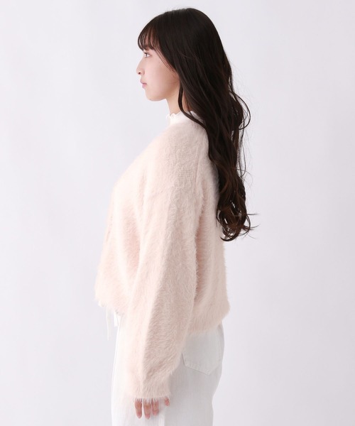 repipi armario(レピピ アルマリオ)の「シャギーショートカーデ(カーディガン/ボレロ・キッズ・ピンク/ブルー/イエロー・SMALL/MEDIUM/LARGE)」の9枚目の写真