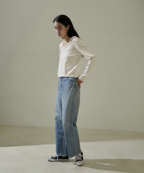 クラッシュベロア2WAYロングスリーブTシャツ【セットアップ対応