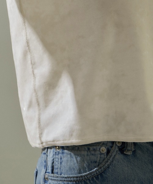 SALON adam et rope'（サロン アダム エ ロペ）の「クラッシュベロア2WAYロングスリーブTシャツ【セットアップ対応・洗える】（Tシャツ/カットソー・レディース・ベージュ/ホワイト/ブラック・FREE）」の22枚目の写真