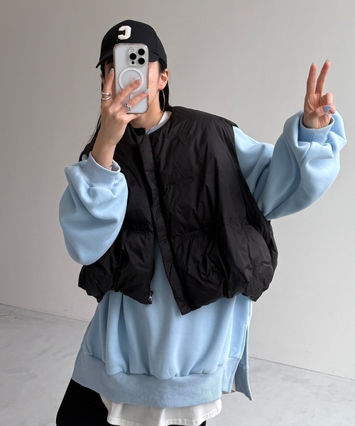 egg down vest / エッグショートダウンベスト　黒　BLACK egg down vest / エッグショートダウンベスト（ダウンベスト