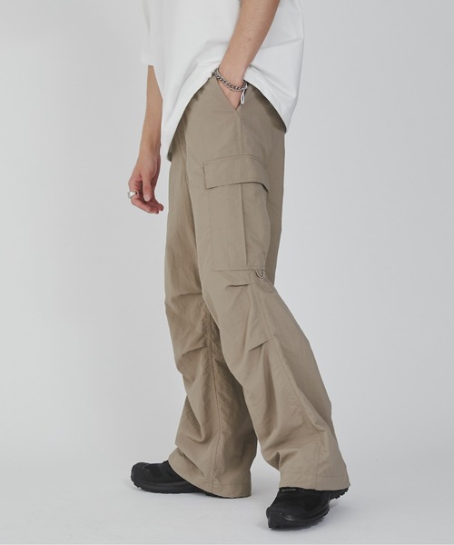 WEGO（ウィゴー）の「WEGO/ナイロンカーゴパンツ（カーゴパンツ・メンズ・ブラック/ベージュ/カーキ/ライトグレー/その他1/その他2・LARGE/MEDIUM）」の20枚目の写真